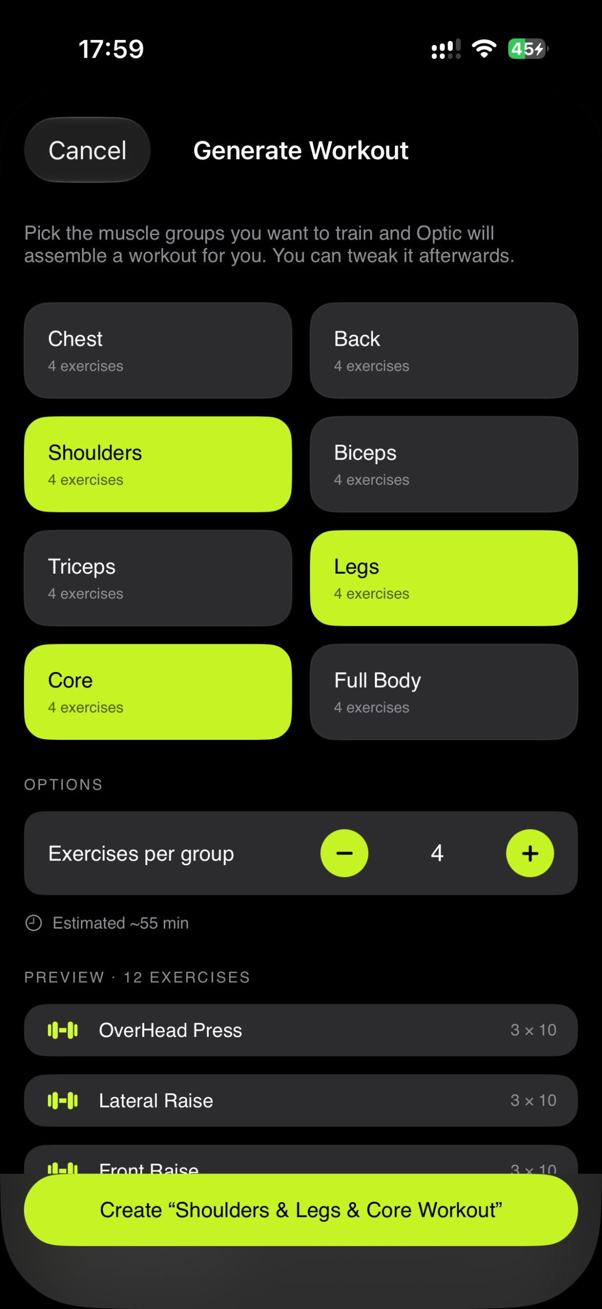 OPTIC on-device AI coaching tips after a workout